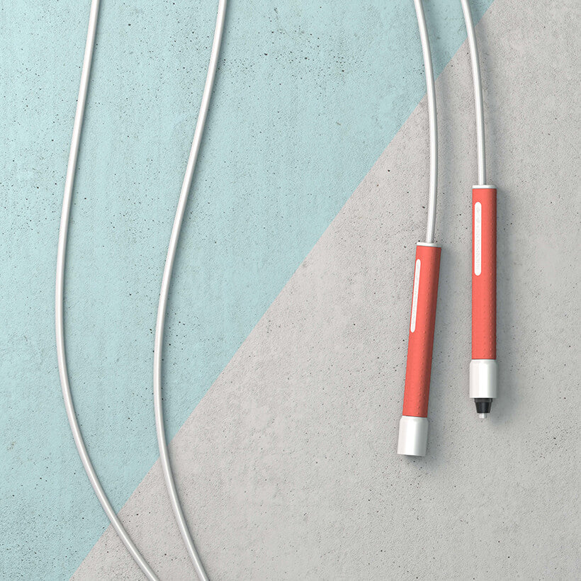 Freestyle Rope Coral Handles / White Rope