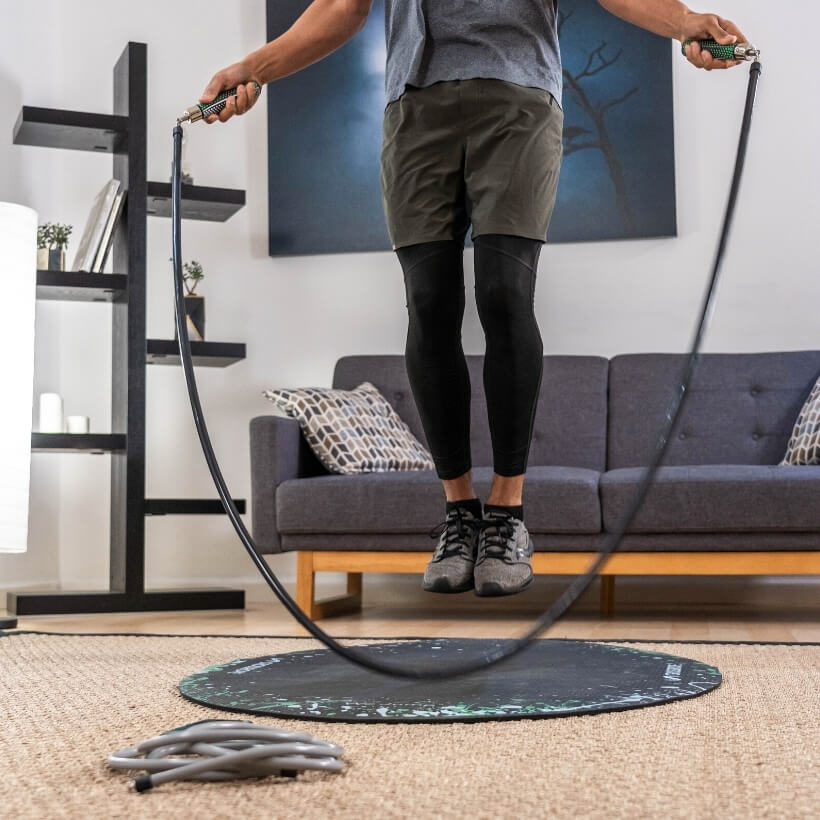 Get Strong (V1) get strong set with jump rope mat indoors